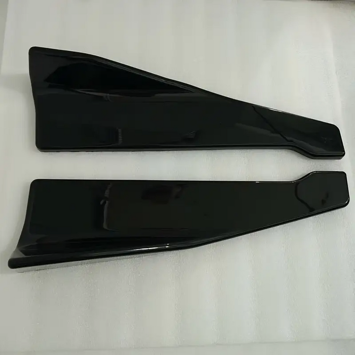 Universal Car Rear Bumper Diffuser Fins – 2pcs Sporty Splitter Lip Kit (48cm)