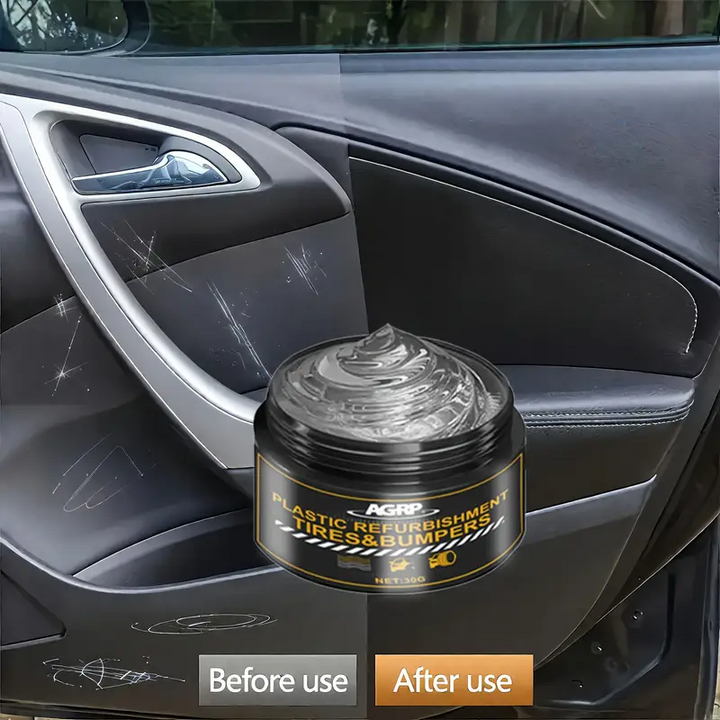 Plastic & Rubber Restorer Cream – Shine & Protect Tires, Bumpers, Trim (300g)