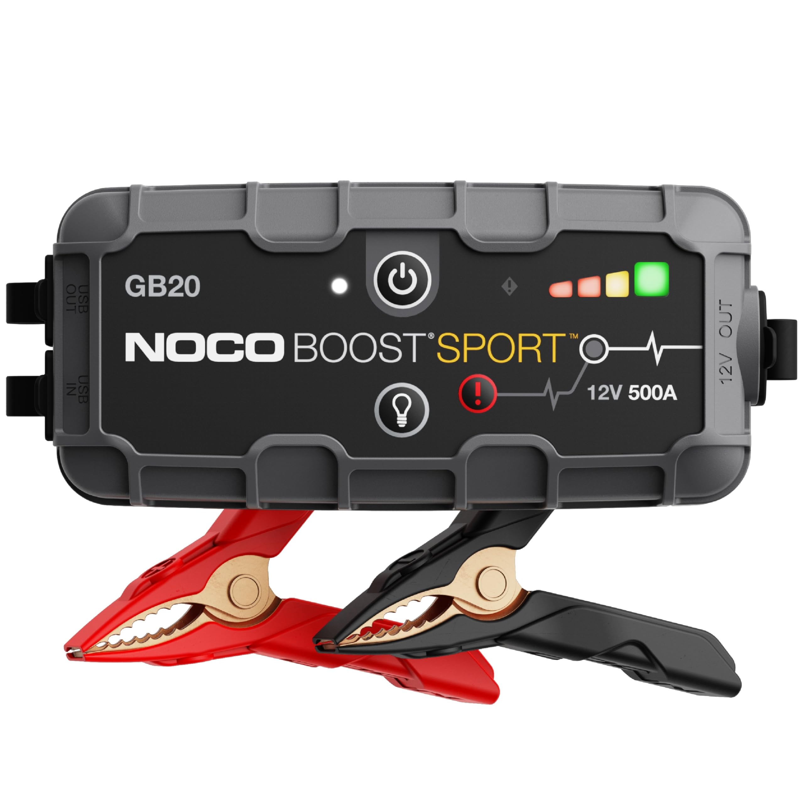 NOCO Boost HD Battery Jump Starter – 2000A, 12V, Lithium, USB & 12V Rechargeable