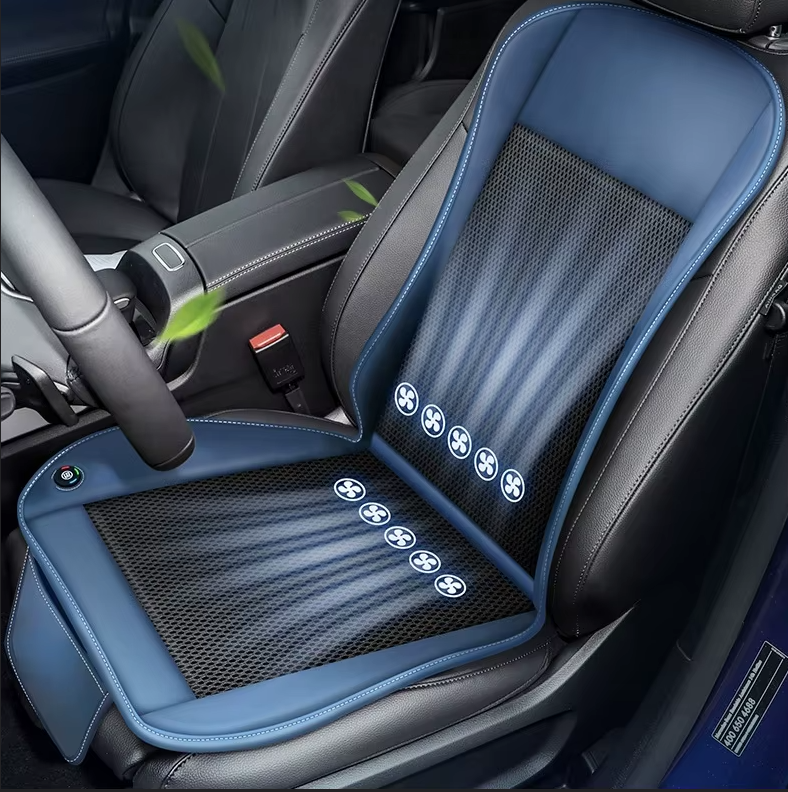 Ventilated Car Seat Cushion – Cooling & Ergonomic Comfort