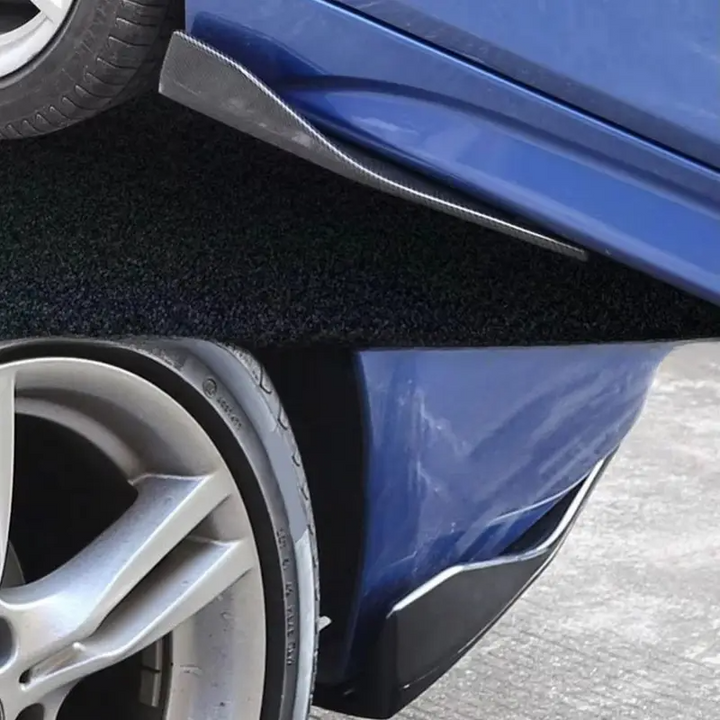 Universal Car Rear Bumper Diffuser Fins – 2pcs Sporty Splitter Lip Kit (48cm)