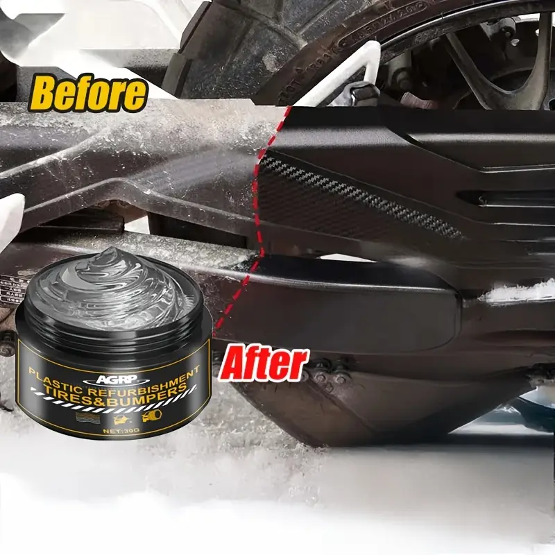 Plastic & Rubber Restorer Cream – Shine & Protect Tires, Bumpers, Trim (300g)